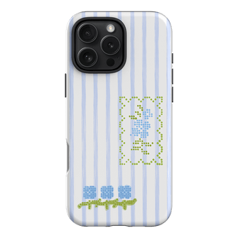 Patchwork Blue Printed Phone Cases iPhone 16 Pro Max / Armoured by Kayla Carr - The Dairy