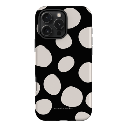 Pebbles Noir Printed Phone Cases iPhone 16 Pro Max / Armoured by Veronica Tucker - The Dairy