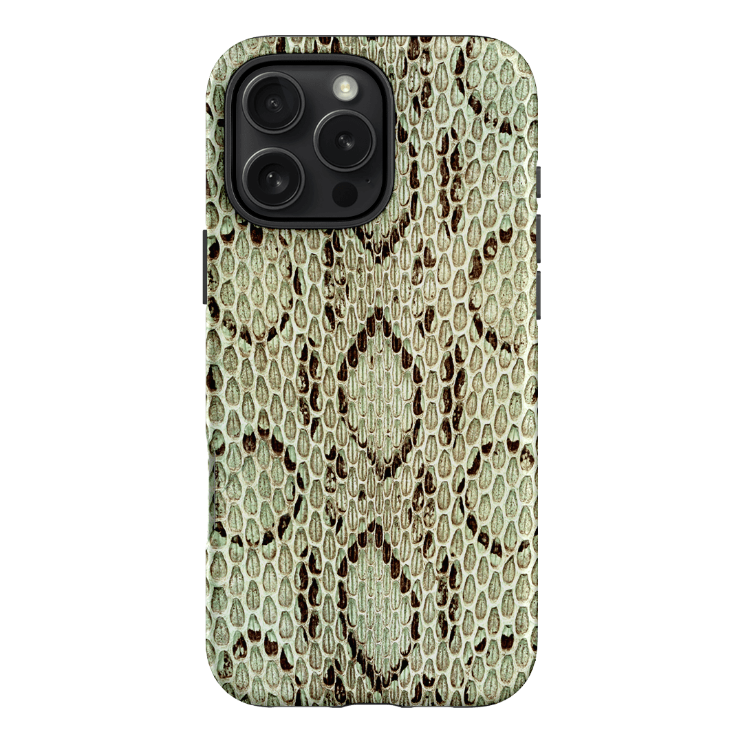 Pistachio Python Printed Phone Cases iPhone 16 Pro Max / Armoured by The Dairy - The Dairy