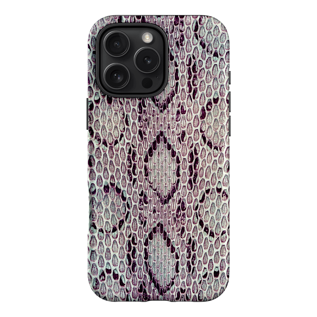 Plum Python Printed Phone Cases iPhone 16 Pro Max / Armoured by The Dairy - The Dairy