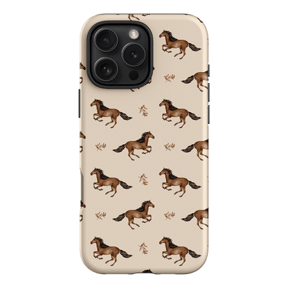 Running Horse Printed Phone Cases iPhone 16 Pro Max / Armoured by Kasiags Art - The Dairy