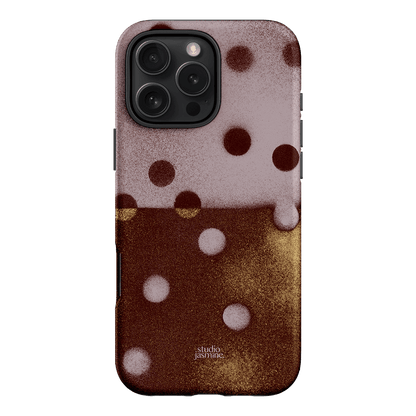 Rust Polka Dot Printed Phone Cases iPhone 16 Pro Max / Armoured by Jasmine Dowling - The Dairy