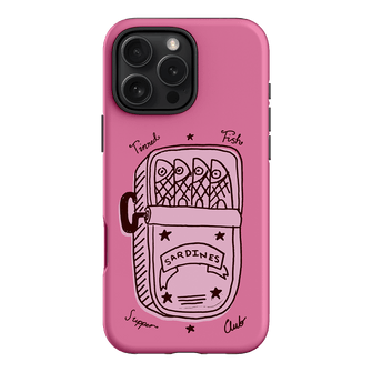 Sardine Social Pink Printed Phone Cases iPhone 16 Pro Max / Armoured by The Dairy - The Dairy