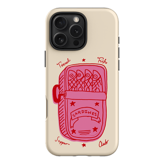 Sardine Social Red Printed Phone Cases iPhone 16 Pro Max / Armoured by The Dairy - The Dairy