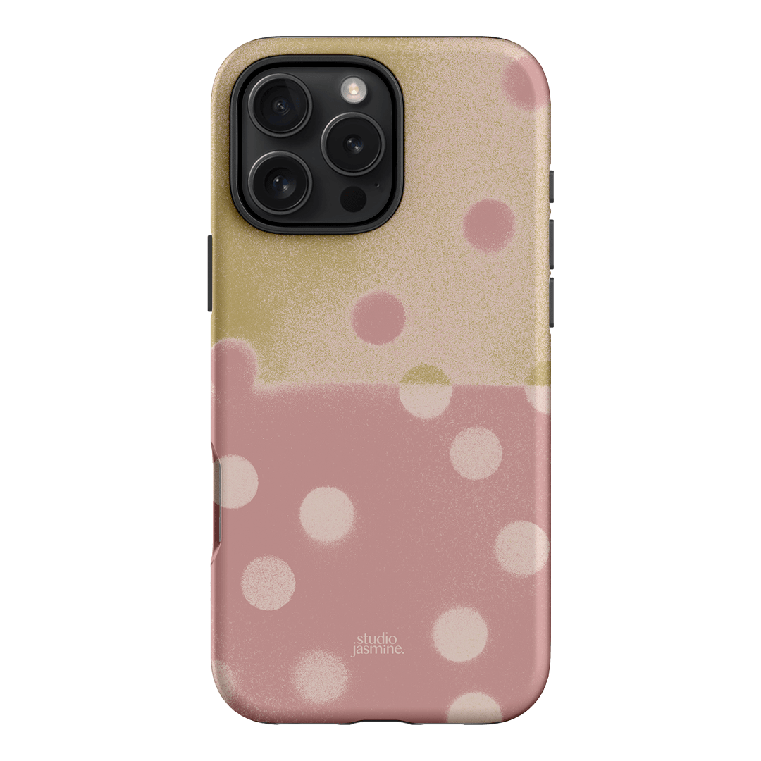 Strawberry Polka Dot Printed Phone Cases iPhone 16 Pro Max / Armoured by Jasmine Dowling - The Dairy