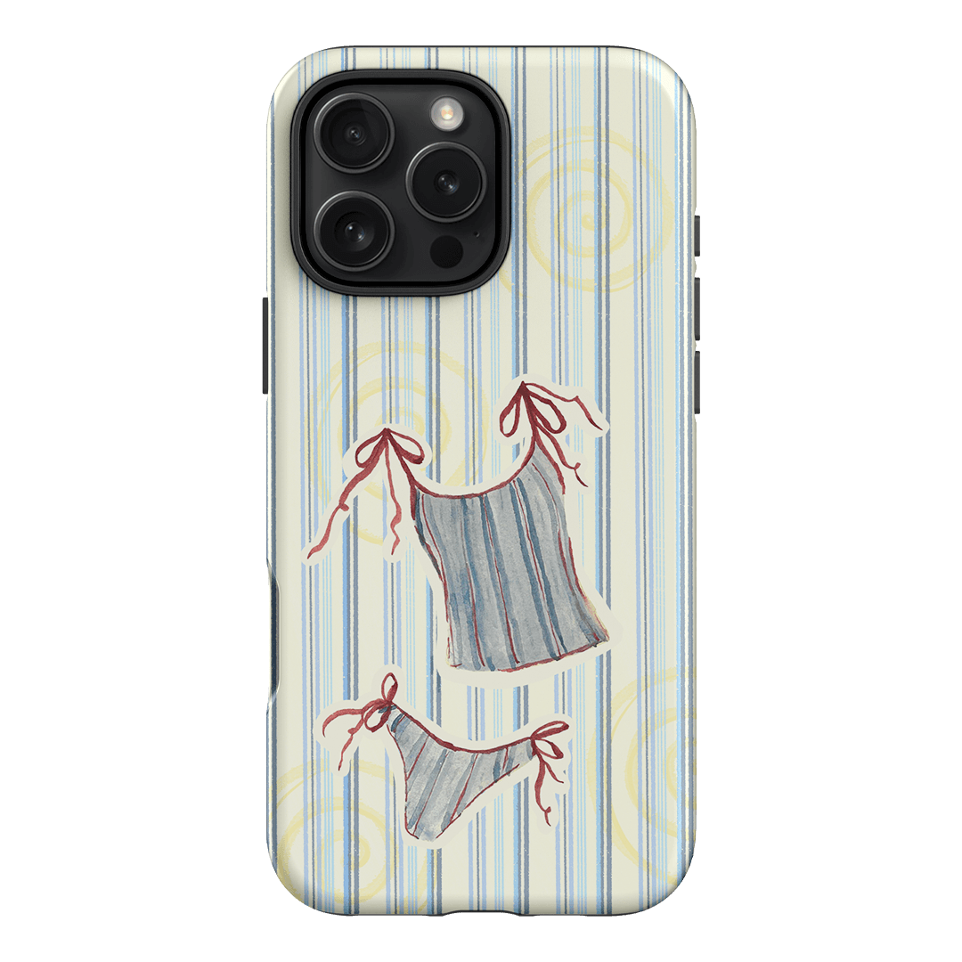 Stripe Tankini Printed Phone Cases iPhone 16 Pro Max / Armoured by Kayla Carr - The Dairy