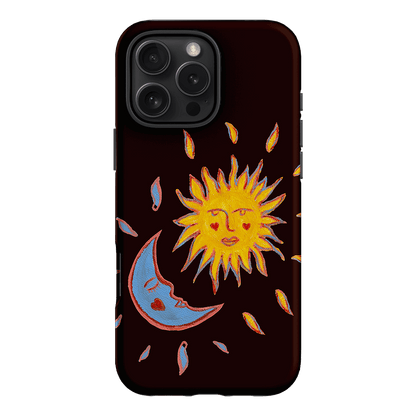 Sun & Moon Plum Printed Phone Cases iPhone 16 Pro Max / Armoured by BG. Studio - The Dairy