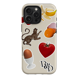 Sunday Stickers Cream Printed Phone Cases iPhone 16 Pro Max / Armoured by Desmond & Dempsey - The Dairy
