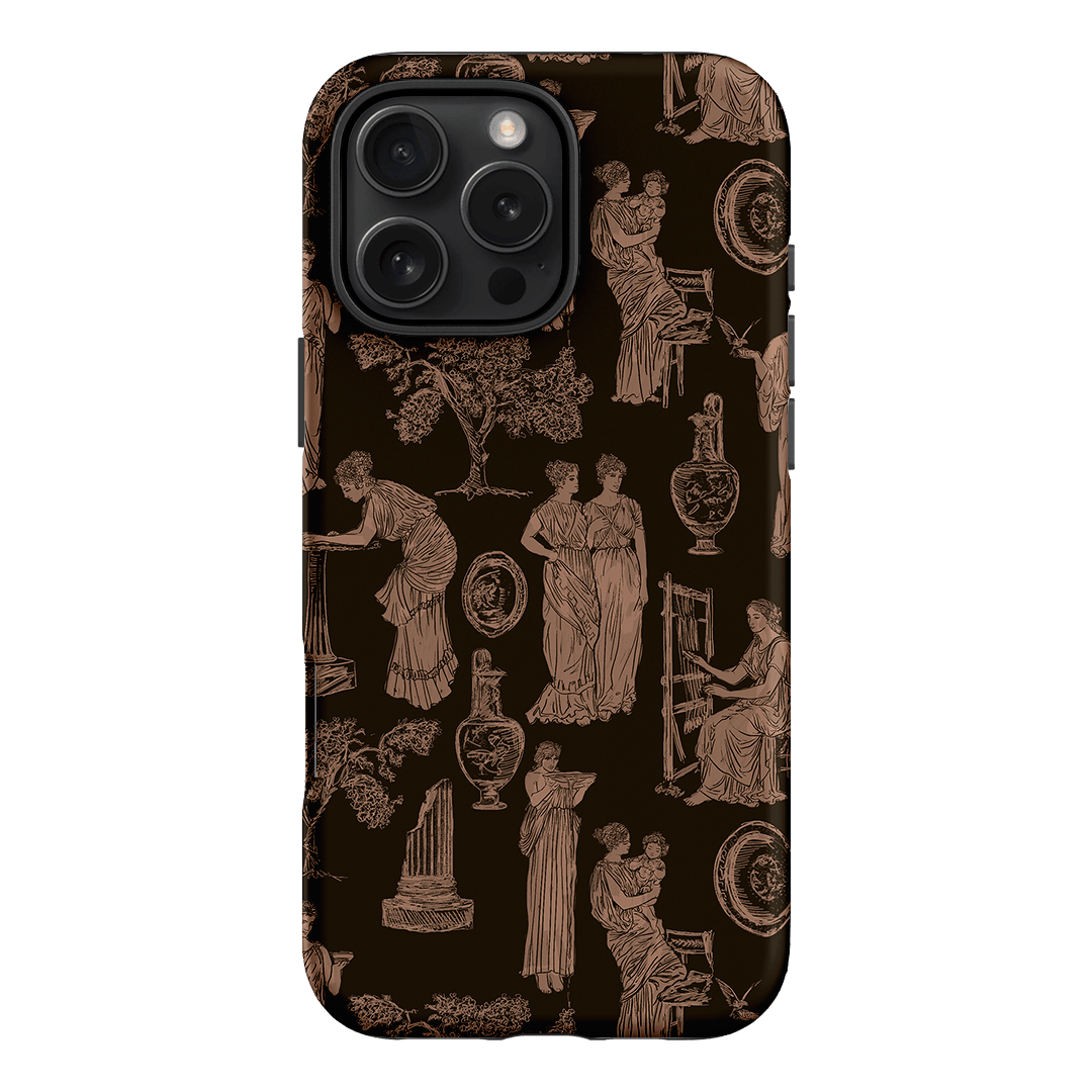 Symposium Burnt Umber Printed Phone Cases iPhone 16 Pro Max / Armoured by Veronica Tucker - The Dairy