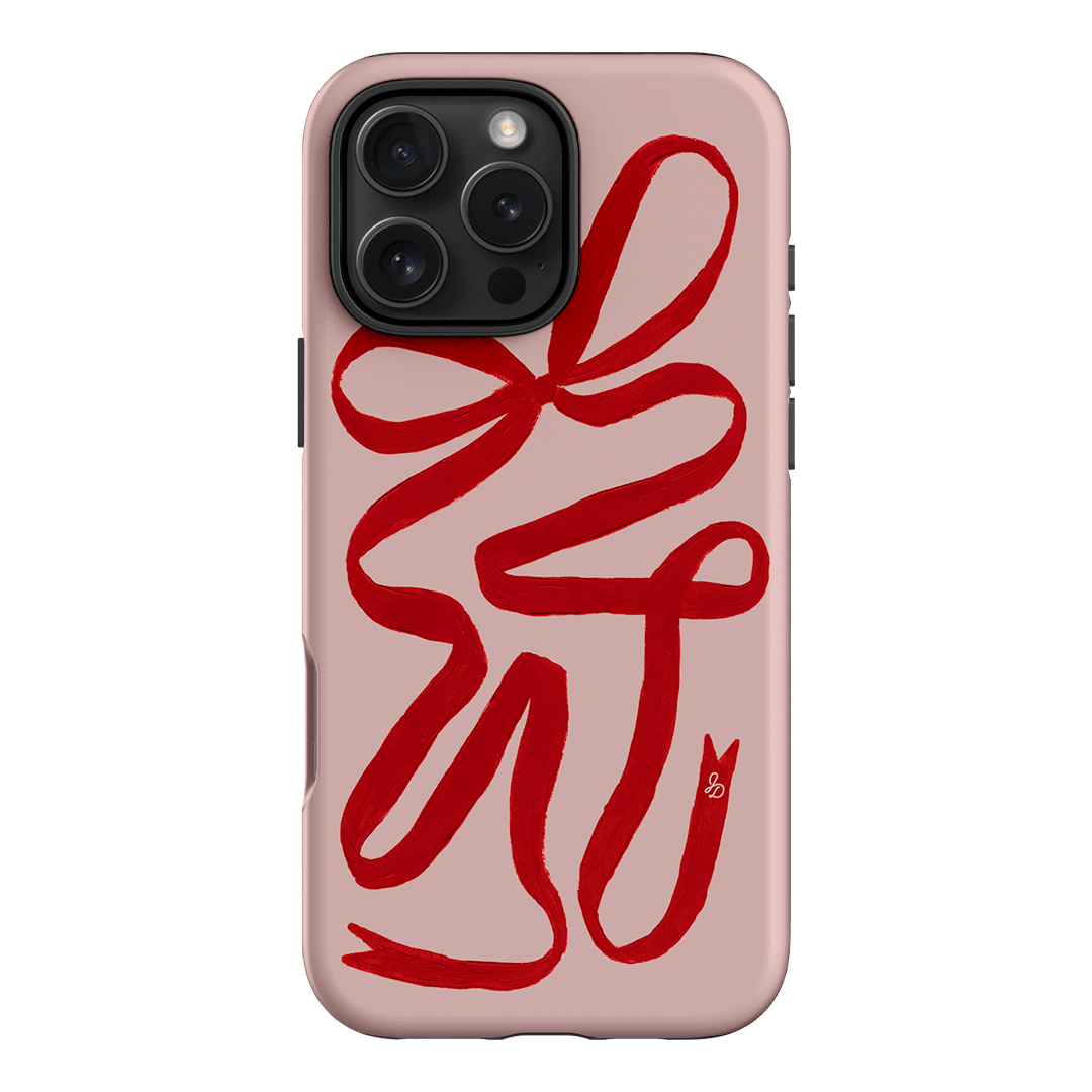 Valentine Ribbon Printed Phone Cases iPhone 16 Pro Max / Armoured by Jasmine Dowling - The Dairy