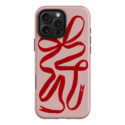 Valentine Ribbon Printed Phone Cases iPhone 16 Pro Max / Armoured by Jasmine Dowling - The Dairy