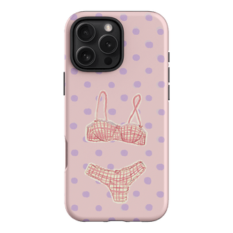 Vintage Gingham Printed Phone Cases iPhone 16 Pro Max / Armoured by Kayla Carr - The Dairy