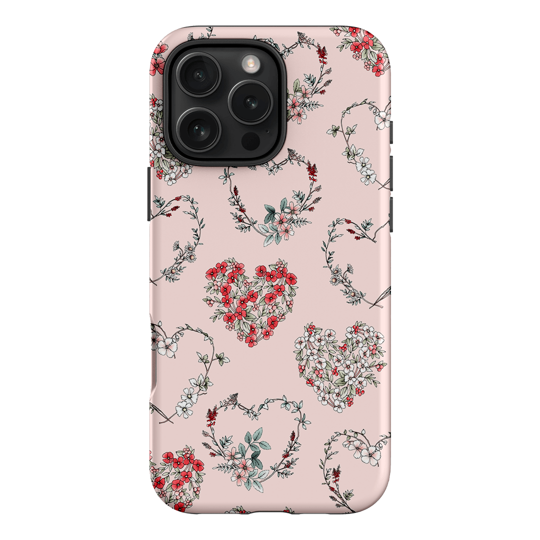 Wild Heart Wreath Printed Phone Cases iPhone 16 Pro Max / Armoured by Typoflora - The Dairy