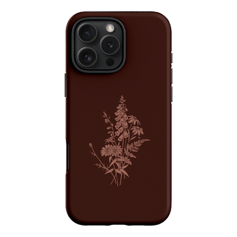 Wildflowers Mocha Printed Phone Cases iPhone 16 Pro Max / Armoured by Typoflora - The Dairy