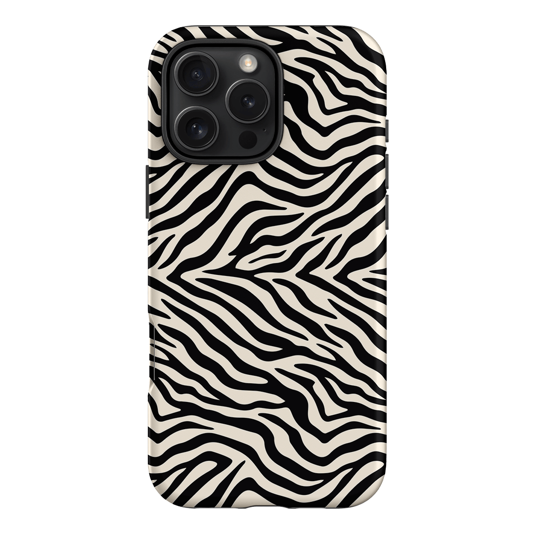 Zebra Ink Printed Phone Cases iPhone 16 Pro Max / Armoured by The Dairy - The Dairy