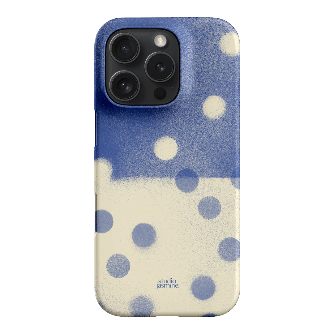 Bleu Polka Dot Printed Phone Cases iPhone 16 Pro / Snap by Jasmine Dowling - The Dairy