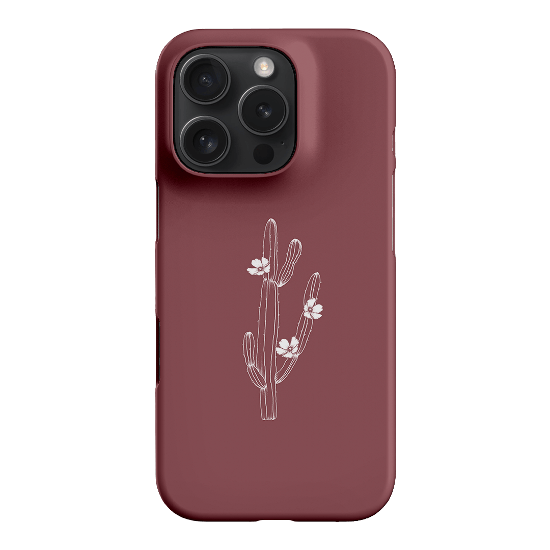 Cactus Flower Printed Phone Cases iPhone 16 Pro / Snap by Typoflora - The Dairy