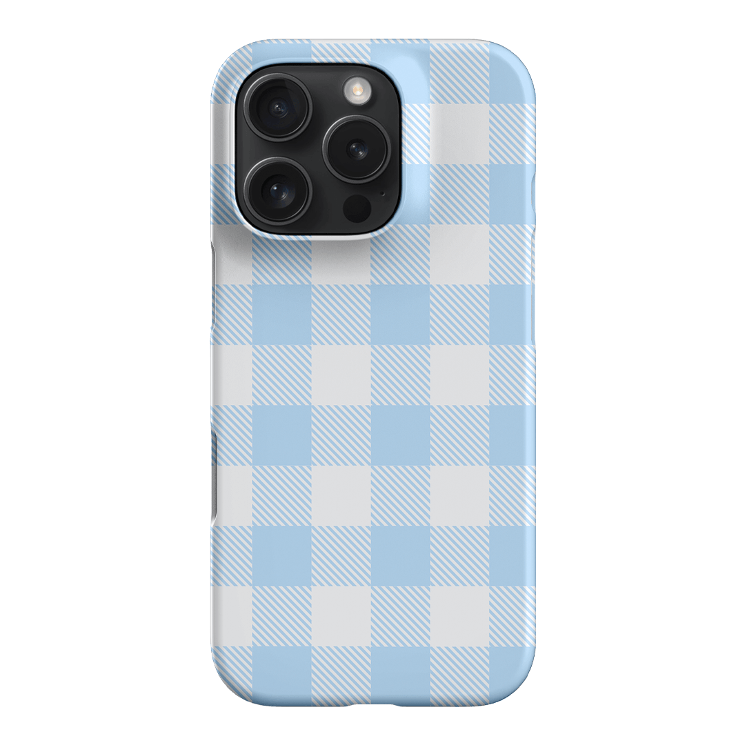 Cloud Plaid Printed Phone Cases iPhone 16 Pro / Snap by The Dairy - The Dairy