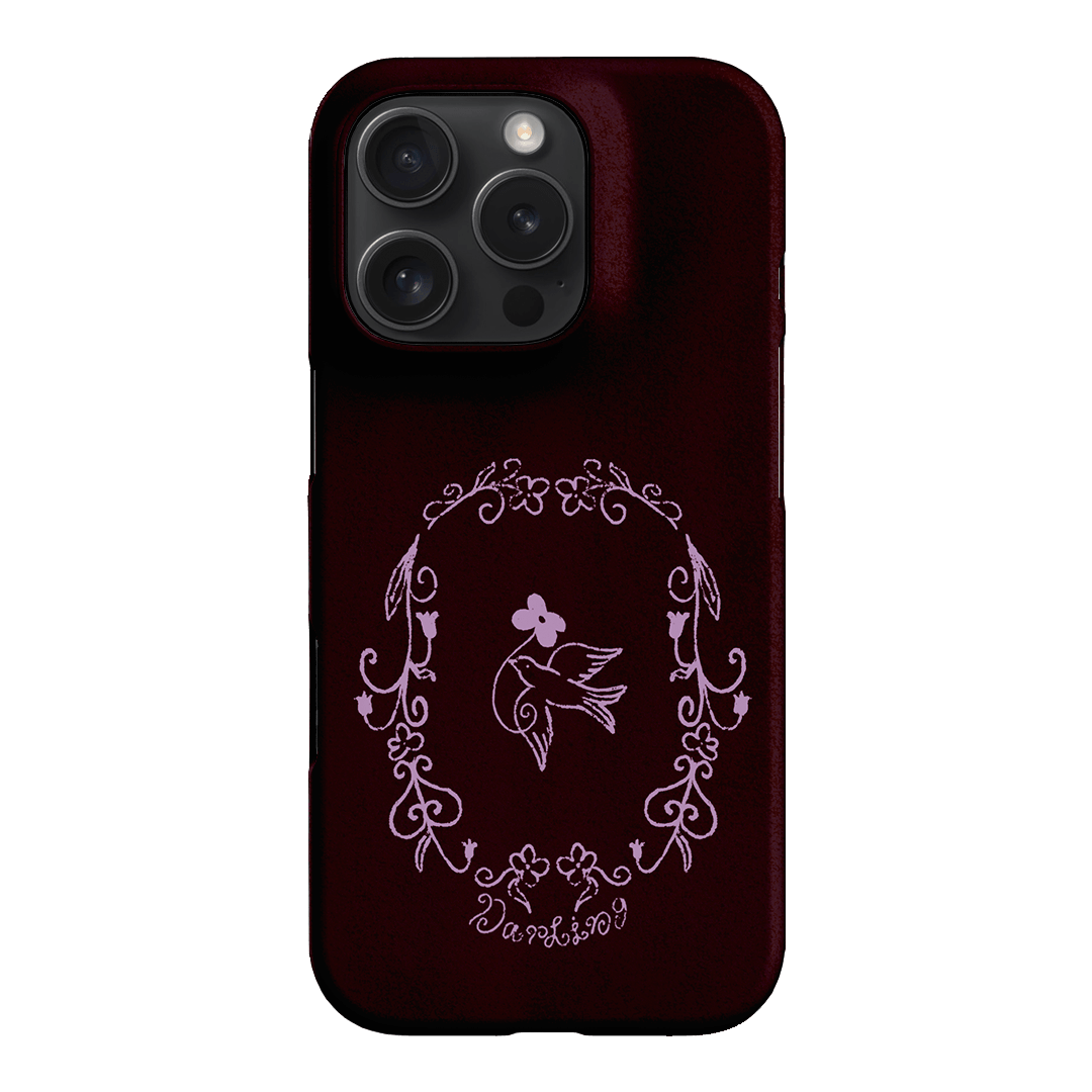 Darling Burgundy Printed Phone Cases by The Dairy - The Dairy