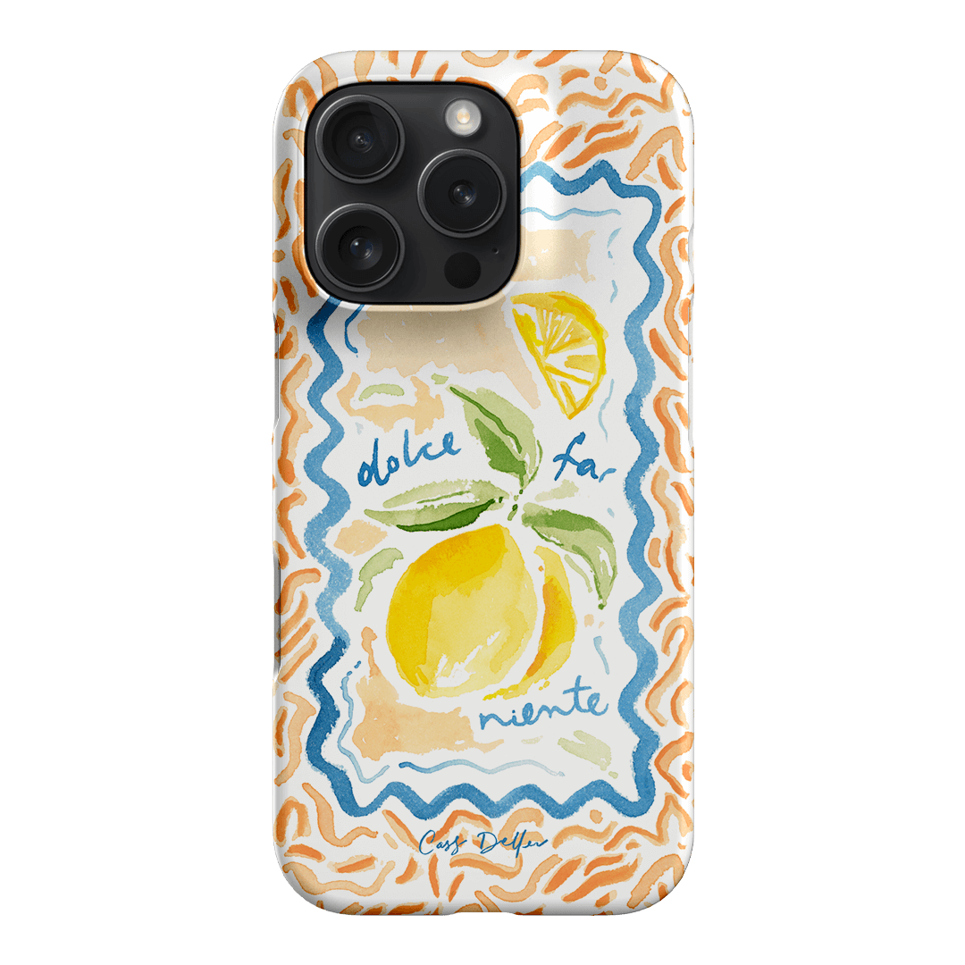 Dolce Far Niente Printed Phone Cases iPhone 16 Pro / Snap by Cass Deller - The Dairy