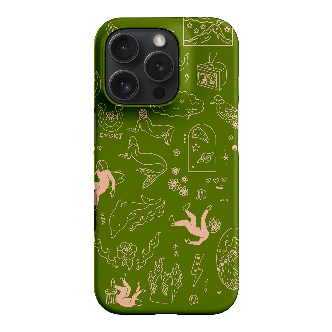 Easty Flash Green Printed Phone Cases iPhone 16 Pro / Snap by Easty Beasty - The Dairy