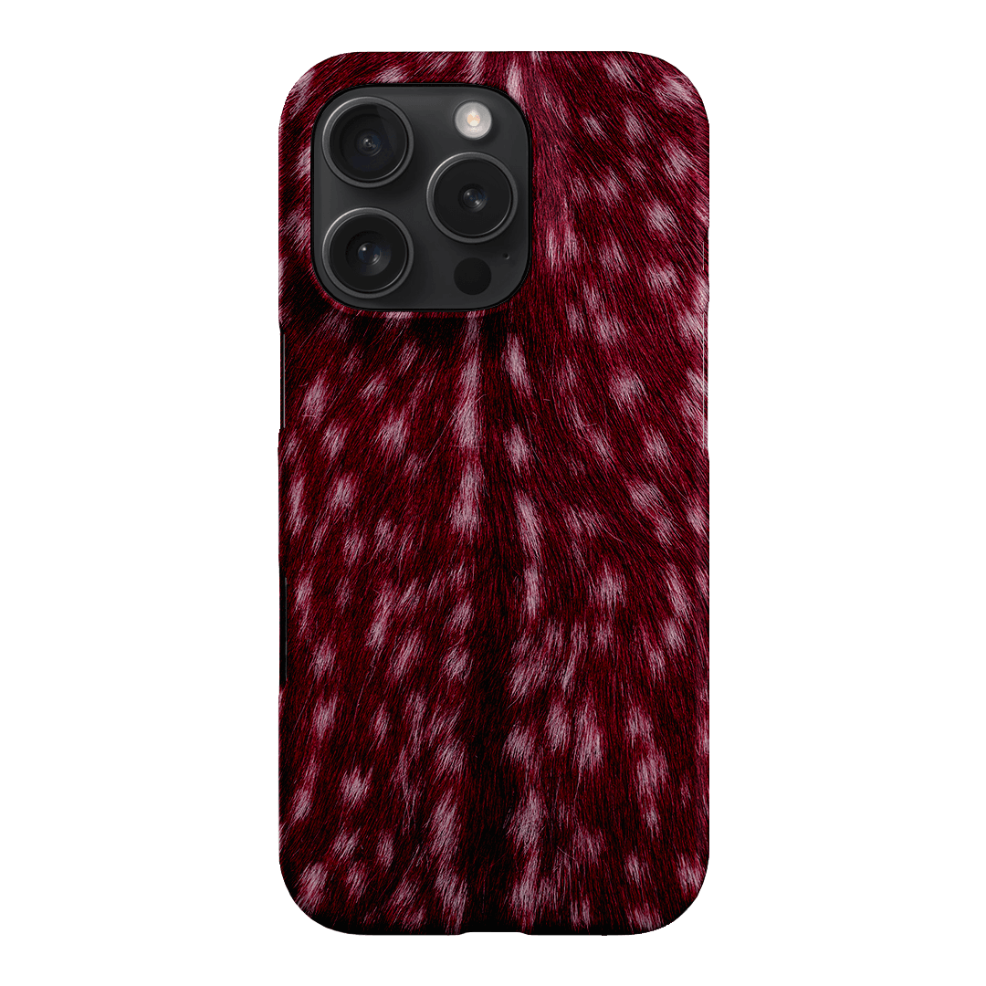 Fawn Burgundy Printed Phone Cases iPhone 16 Pro / Snap by The Dairy - The Dairy