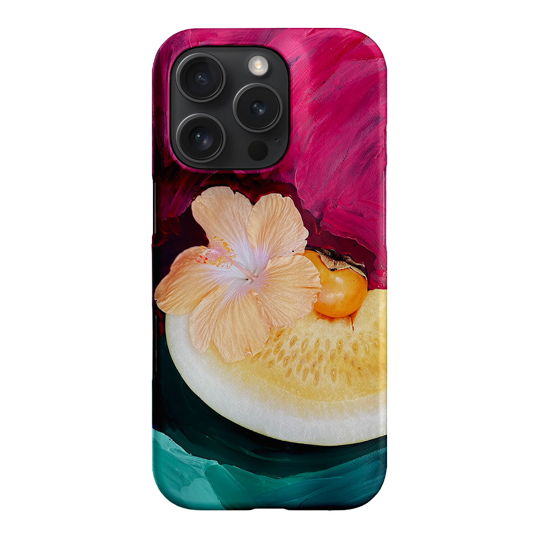 Hibiscus Melon Printed Phone Cases iPhone 16 Pro / Snap by Nicole Nelius - The Dairy