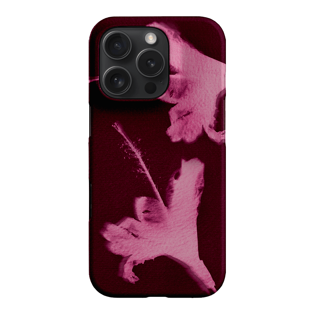 Hibiscus Glow Printed Phone Cases iPhone 16 Pro / Snap by Sally Hungerford - The Dairy