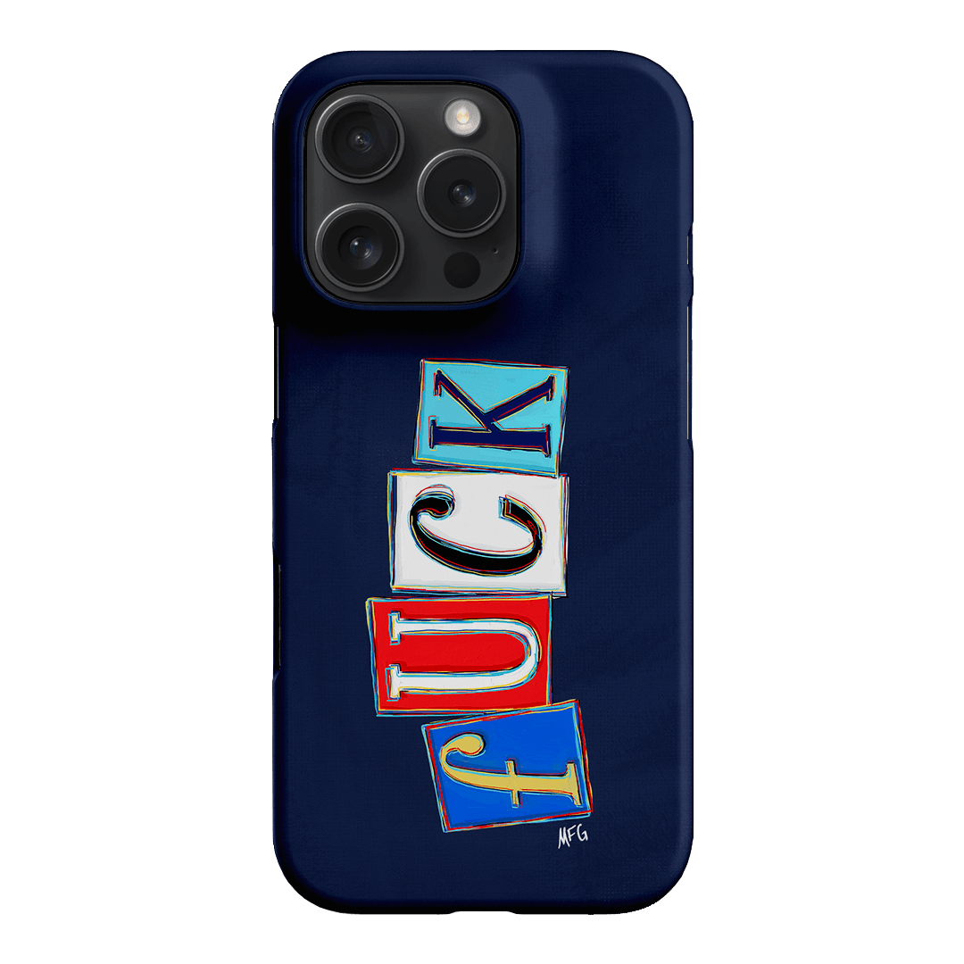 Lil Fcks Blue Printed Phone Cases iPhone 16 Pro / Snap by Margarbs Art - The Dairy