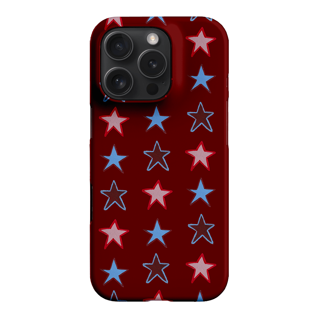 Lucky Stars Rouge Printed Phone Cases iPhone 16 Pro / Snap by BG. Studio - The Dairy