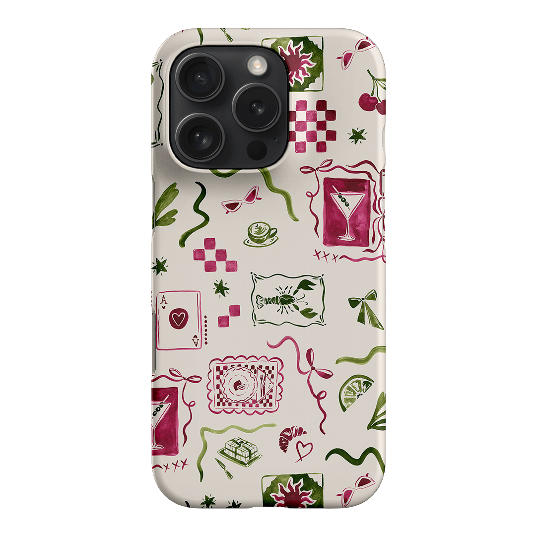 Martini Gal Printed Phone Cases iPhone 16 Pro / Snap by Charlie Taylor - The Dairy