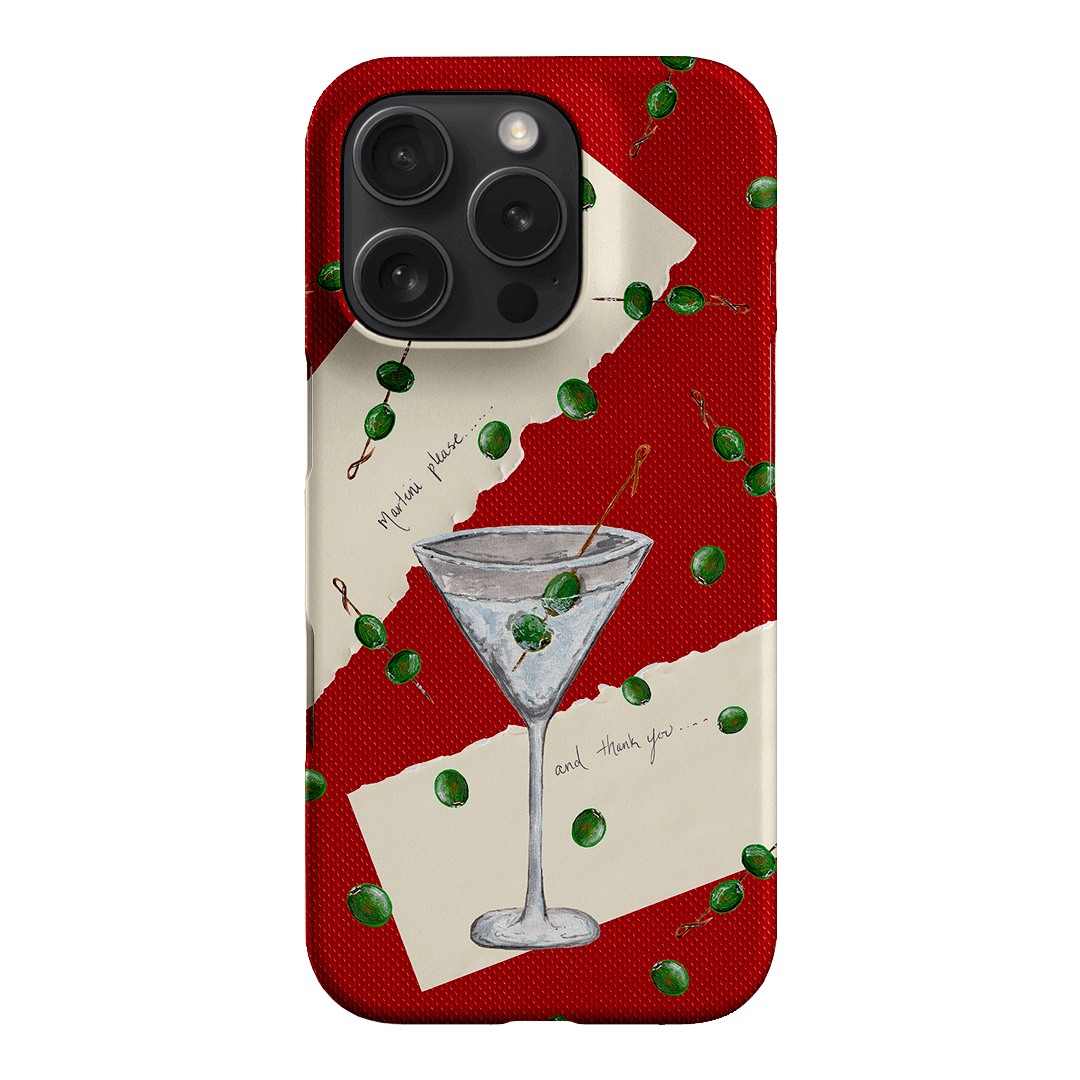 Martini Please Printed Phone Cases iPhone 16 Pro / Snap by BG. Studio - The Dairy