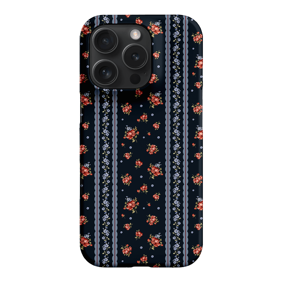 Midnight Stripe Printed Phone Cases iPhone 16 Pro / Snap by Kasiags Art - The Dairy