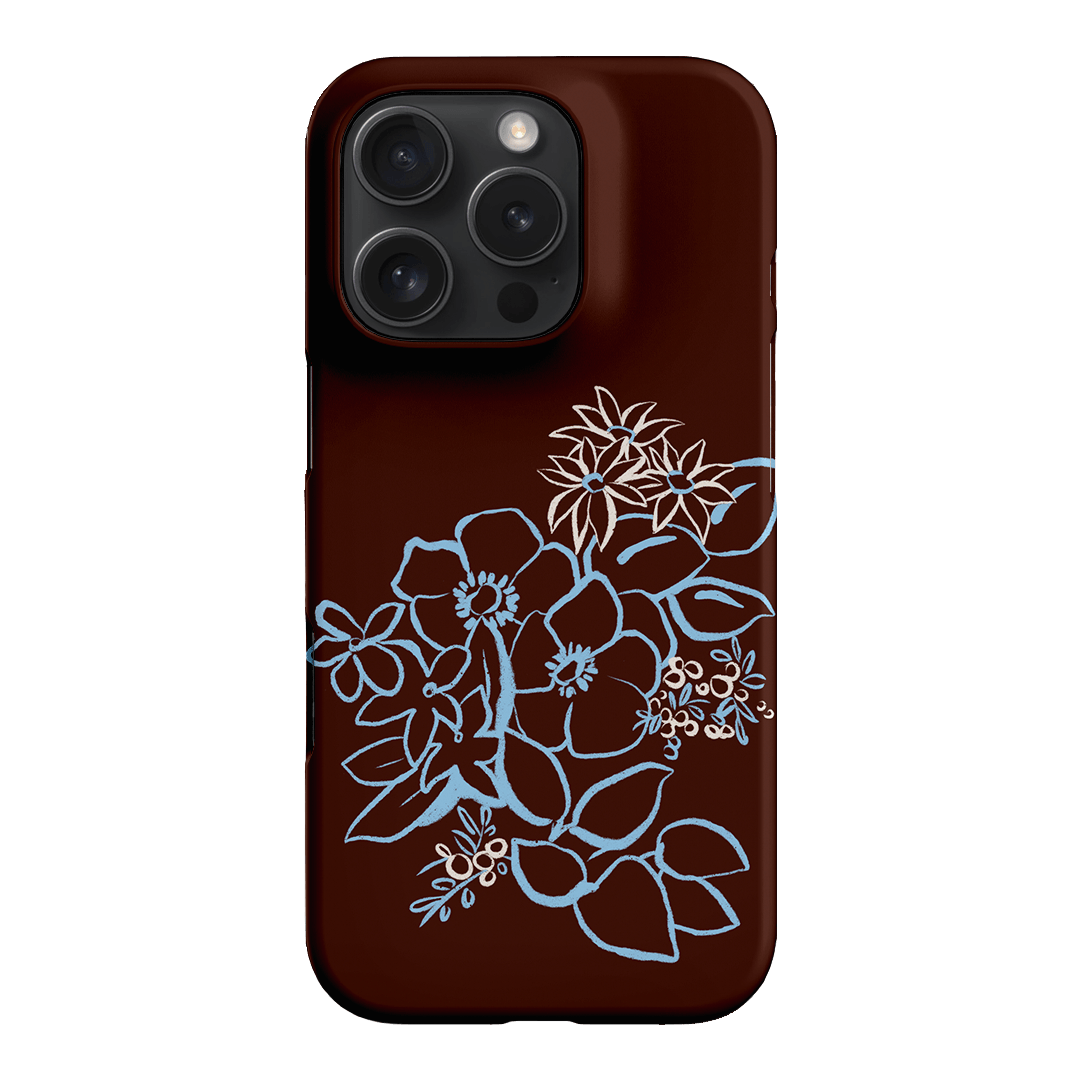 Mocha Posy Printed Phone Cases iPhone 16 Pro / Snap by Typoflora - The Dairy