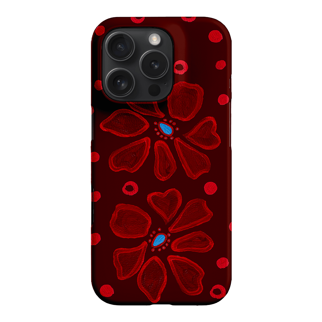 Painted Petal Rouge Printed Phone Cases iPhone 16 Pro / Snap by BG. Studio - The Dairy