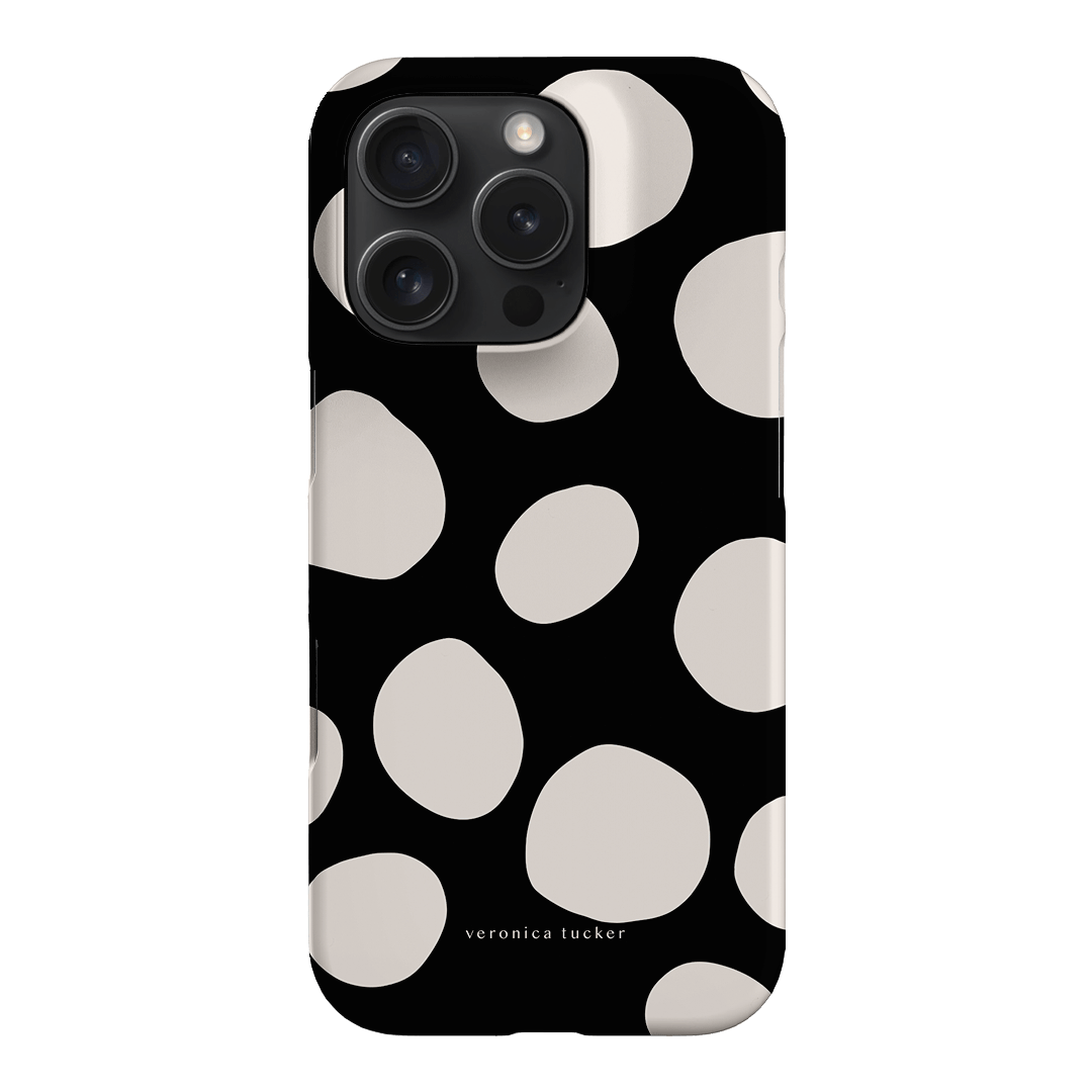 Pebbles Noir Printed Phone Cases iPhone 16 Pro / Snap by Veronica Tucker - The Dairy