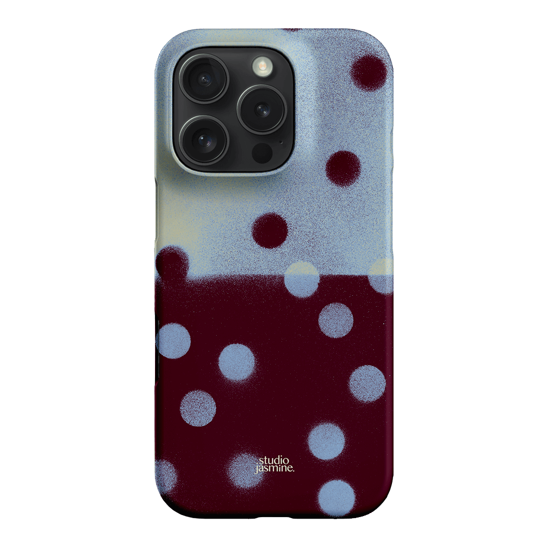 Plum Polka Dot Printed Phone Cases iPhone 16 Pro / Snap by Jasmine Dowling - The Dairy