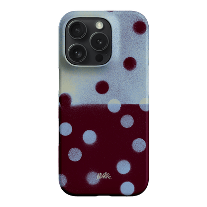 Plum Polka Dot Printed Phone Cases iPhone 16 Pro / Snap by Jasmine Dowling - The Dairy