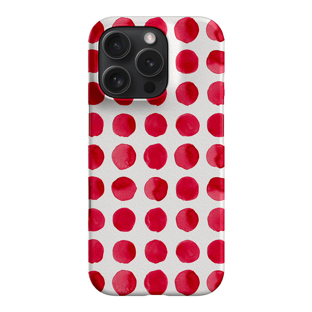 Spots in Red Printed Phone Cases by The Dairy - The Dairy