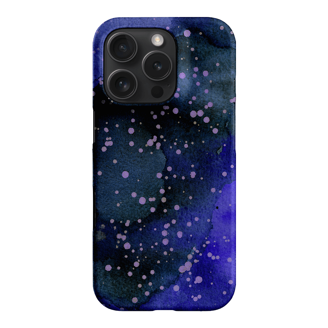 Spotty Navy Printed Phone Cases iPhone 16 Pro / Snap by The Dairy - The Dairy