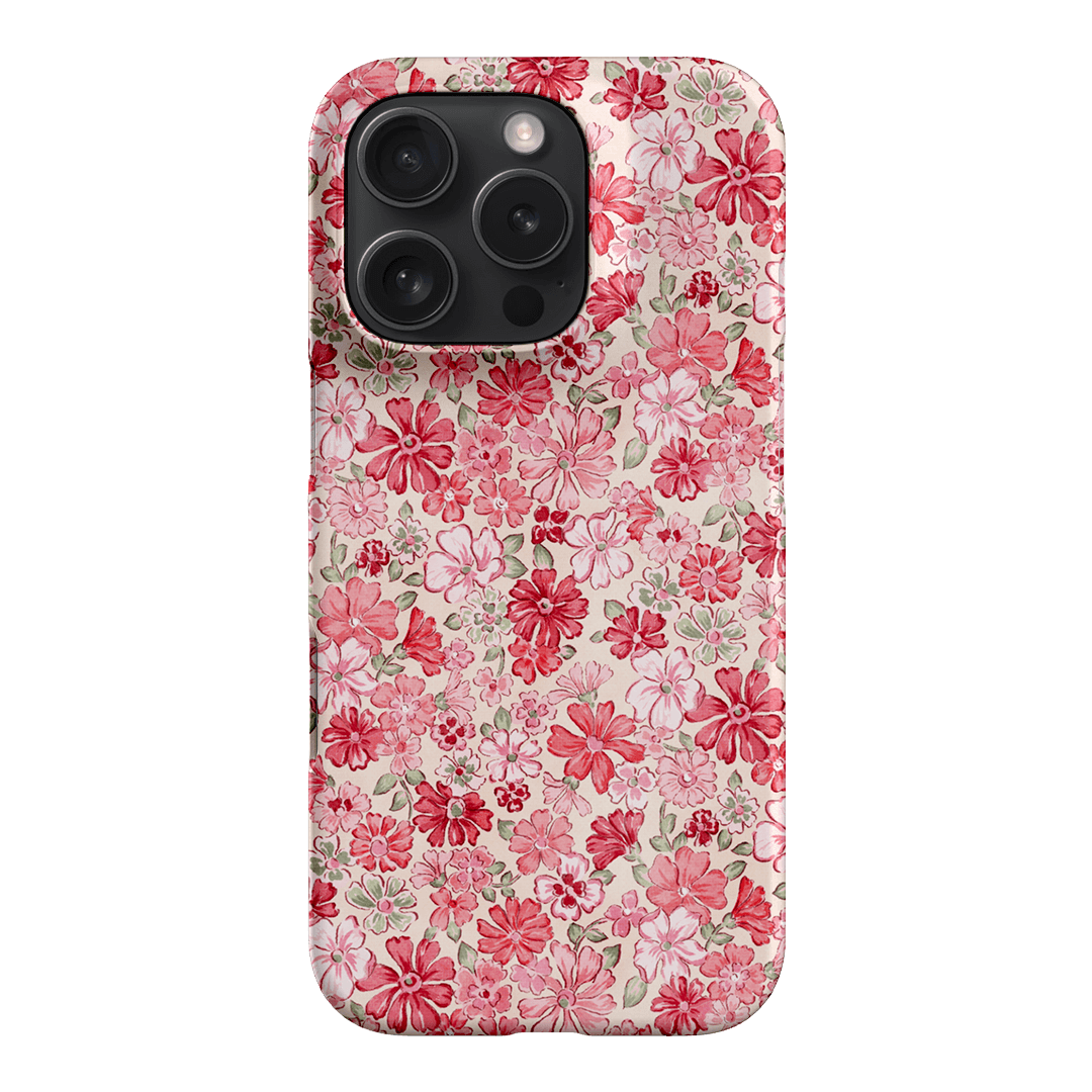 Strawberry Kiss Printed Phone Cases iPhone 16 Pro / Snap by Oak Meadow - The Dairy