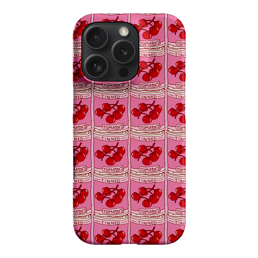 Tinned Tomatoes Printed Phone Cases iPhone 16 Pro / Snap by The Dairy - The Dairy