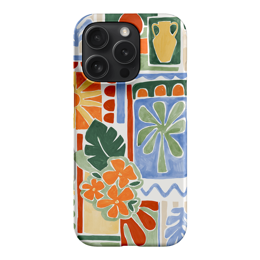 Tropicana Tile Printed Phone Cases iPhone 16 Pro / Snap by Charlie Taylor - The Dairy