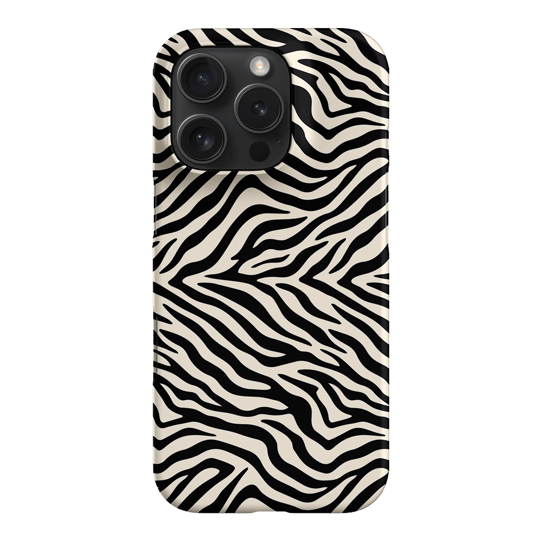 Zebra Ink Printed Phone Cases iPhone 16 Pro / Snap by The Dairy - The Dairy