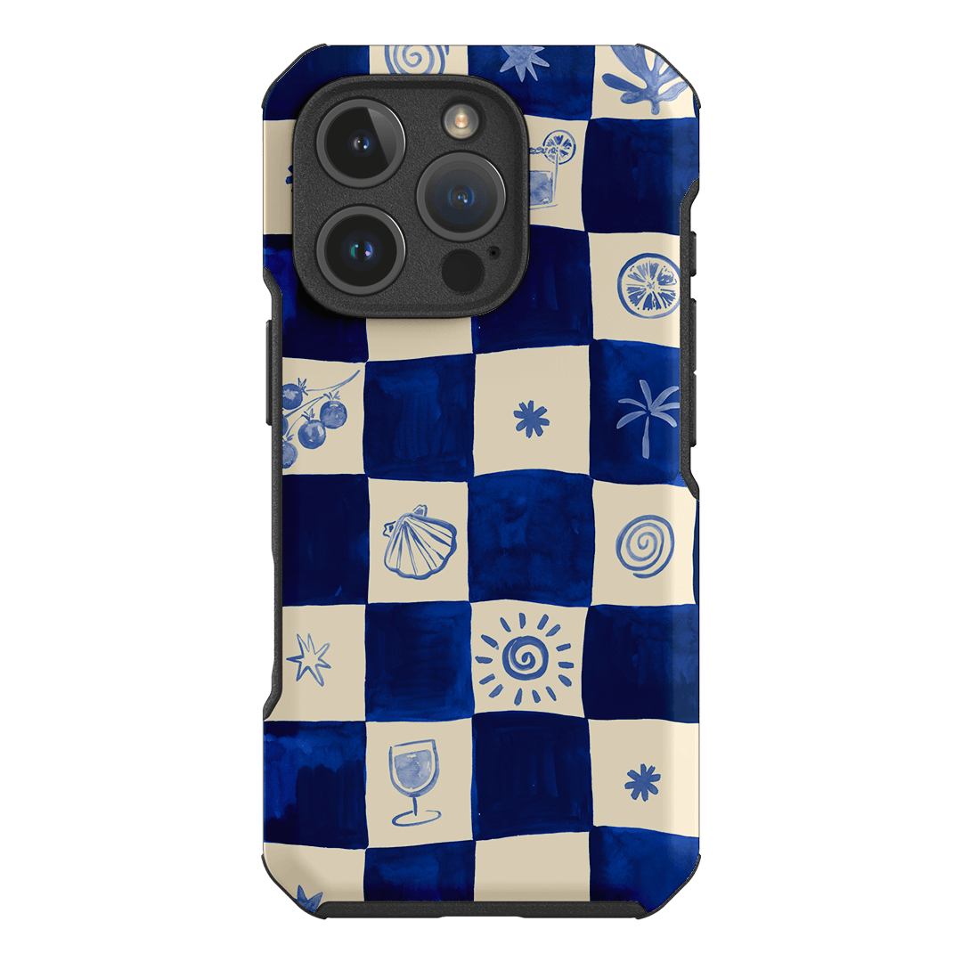 Afternoon Mezze Azure Printed Phone Cases iPhone 16 Pro / Toughie by Charlie Taylor - The Dairy