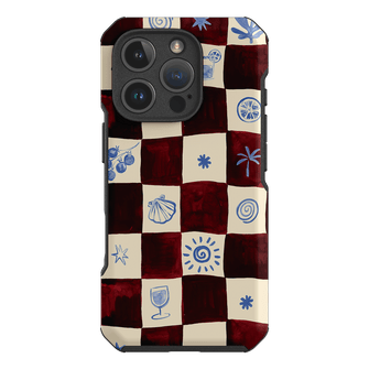 Afternoon Mezze Maroon Printed Phone Cases iPhone 16 Pro / Toughie by Charlie Taylor - The Dairy