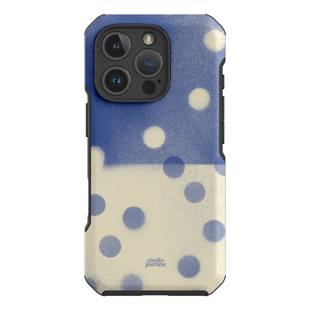 Bleu Polka Dot Printed Phone Cases iPhone 16 Pro / Toughie by Jasmine Dowling - The Dairy