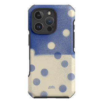 Bleu Polka Dot Printed Phone Cases iPhone 16 Pro / Toughie by Jasmine Dowling - The Dairy