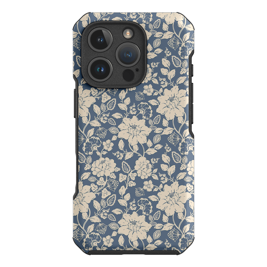 Blue Garden Printed Phone Cases iPhone 16 Pro / Toughie by Kasiags Art - The Dairy