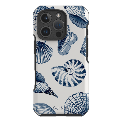 Blue Shells Printed Phone Cases iPhone 16 Pro / Toughie by Cass Deller - The Dairy